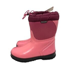 NWT BOGS McKinley -40 Waterproof Insulated Pink Snow Boots Size Youth 4